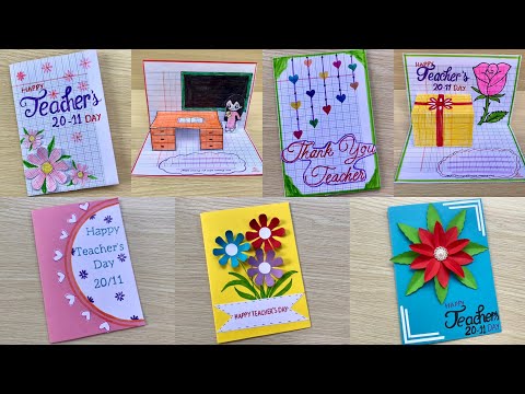 Video 5 Cách làm thiệp tặng thầy cô 20/11 | thiệp 20/11 - youtube