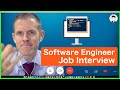 Full English Interview Conversation for Software Engineer Job (Easy & Hard Lessons)