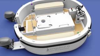 Be Powerful, Double the Speedㅡ Compact Semi Submarine PENGUIN2 1Outboard Type
