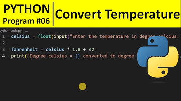 Python Program #6 - Convert Celsius To Fahrenheit in Python