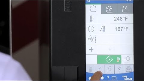 Steam with core temperature setting in the Convotherm 4 easyTouch °F