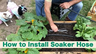 How to install soaker hose