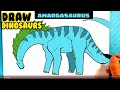 EASY How to Draw DINOSAURS - AMARGASAURUS