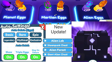 3 NEW AREAS, NEW EGGS, AUTO DELETE OPTIONS, + MORE! Pet Simulator X Roblox