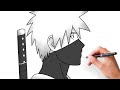 How to draw Kakashi Hatake from Naruto side profile| easy step by step Tutorial for beginners 