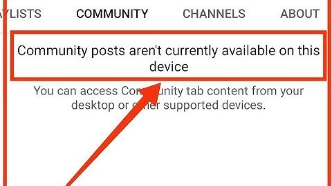 Community Posts Aren