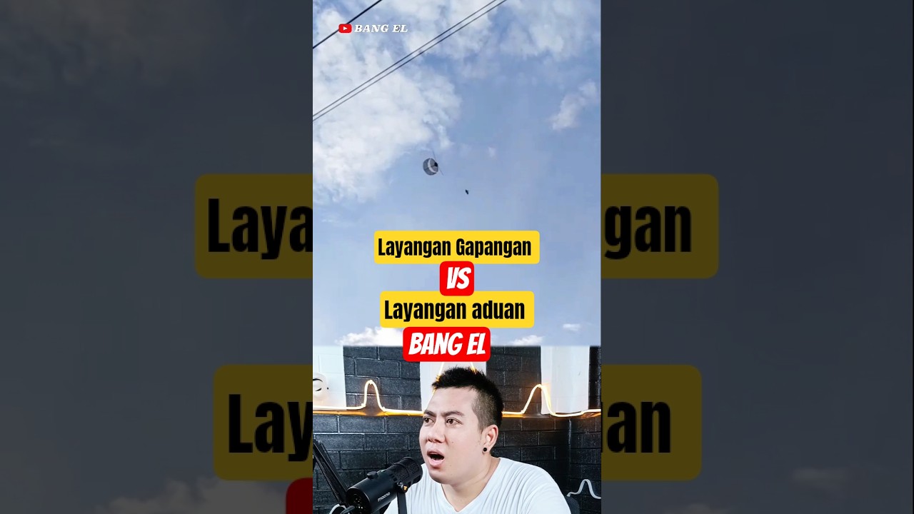 Layangan gapangan besar vs layangan aduan kecil 