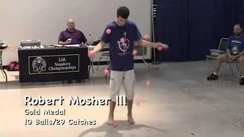 Robert Mosher III - First 10 Ball Bounce Juggling ...