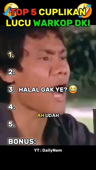 TOP 5 CUPLIKAN LUCU WARKOP DKI #lucu #warkopdki #donokasinoindro #filmlucu #komedi #beranda