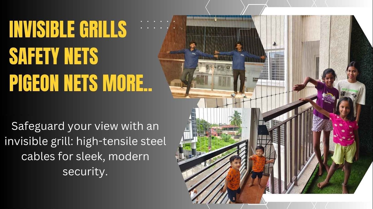 Elevate Your View: Premium Invisible Grills at Brigade Apartments, Chennai — YPL Safety Nets video thumbnail