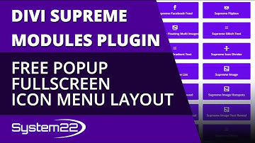 Divi Supreme Modules Free Popup Fullscreen Menu Layout 👈