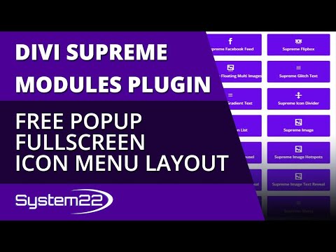 Divi Supreme Modules Free Popup Fullscreen Menu Layout 👈