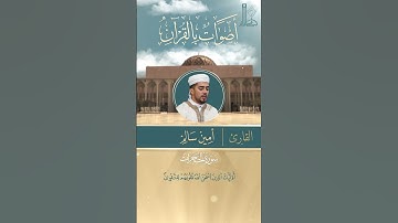 آيات بيّنات من سورة الحجرات مع القارئ أمين سالم