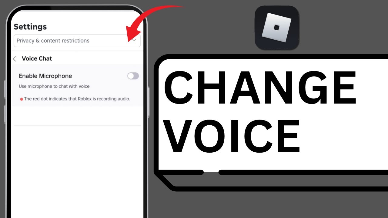 How To Use Voice Changer In Roblox Mobile Step By Step Guide YouTube 