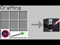 Crafting A light saber in Minecraft**wait for the sick out come*