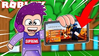 JUGANDO ARSENAL EN CELULAR POR PRIMERA VEZ *¿SOY UN PRO?* 😱📱| LEGOLAZ