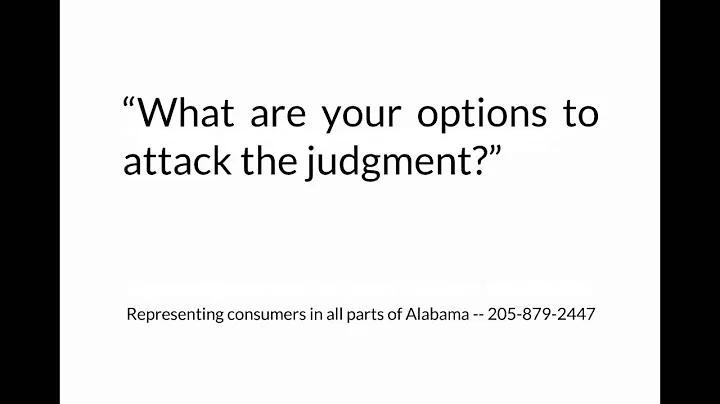 What does a garnishment mean after a judgment in Alabama?