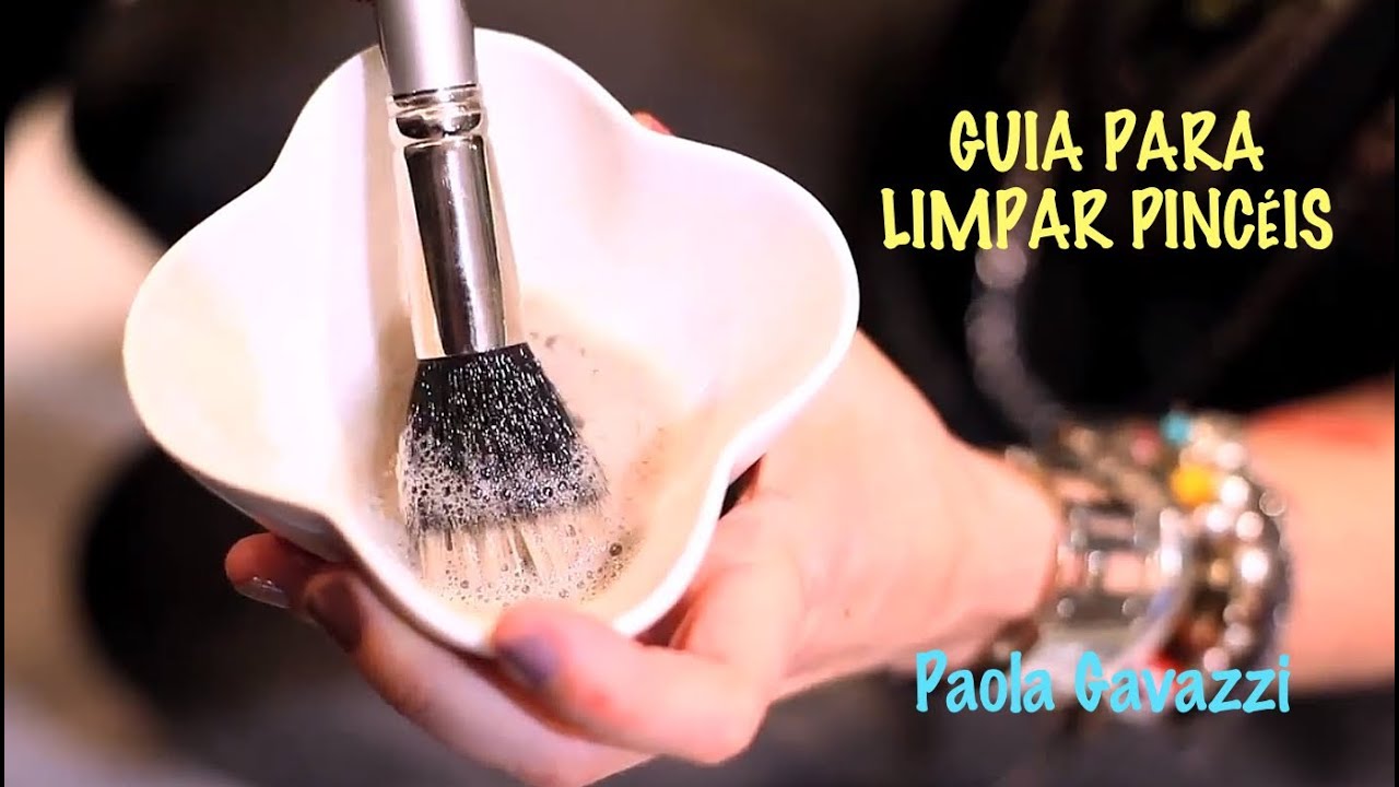 Guia completo para limpar pincéis!