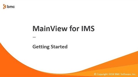 MainView for IMS - Getting Started