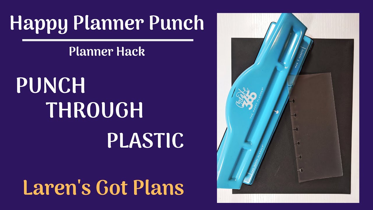 Happy Planner Punch/PUNCH THROUGH PLASTIC/ Easy and unique! 