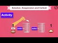 Solutions Suspensions and Colloids | Part 1/1 | English | Class 9