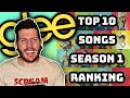GLEE Season 1 Top 10 Songs RANKED