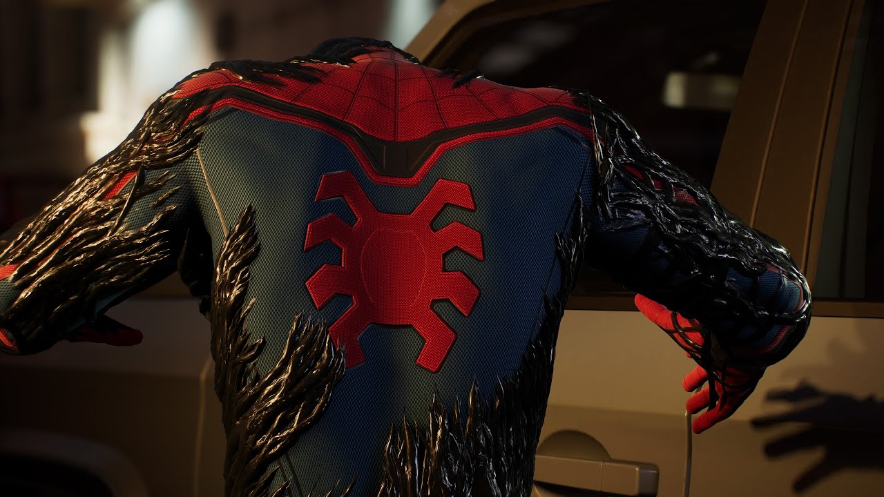 Marvel's Spider-Man 2 Tom Holland Black Suit Vs Hunters Gameplay PS5