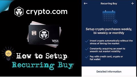 [CRYPTO.COM] HOW TO SETUP RECURRING BUY USING CREDIT/DEBIT CARD | TUTORIAL