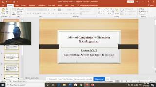 Lecture 8/1: Code-swicthing, Agelect, Sexlect and Genderlect, and finally Sociolect.