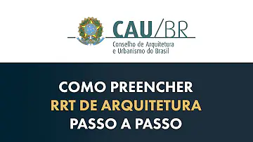 O que colocar na RRT?