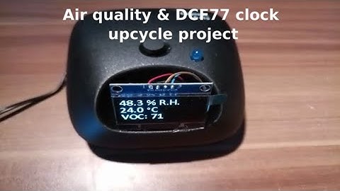 Air quality monitor & DCF77 clock combination