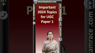 Tricky Questions in 2023 UGC Paper 1: Important for 2024 Covered in lectures @ doorsteptutor.com