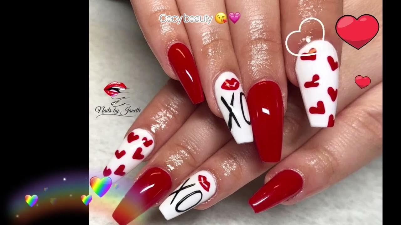 💗DISEÑOS DE UÑAS ACRÍLICAS PARA SAN VALENTÍN 2022💗|UÑAS ACRÍLICAS |UÑAS  EN TENDENCIA|#nailsacrylic - thptnganamst.edu.vn