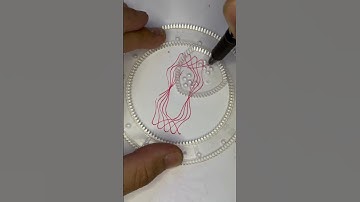 Beautiful spirography. #asmr #art #spirograph #spirographdrawing #spirographasmr #shorts #relaxing