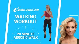 20-Minute Aerobic Walk | Low-Impact Cardio Walking Workout with Carlie Milner 🚶‍♀️🔥