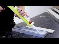 How to silicone the tile into a Lauxes tile insert grate