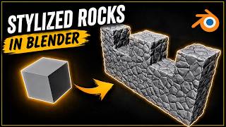 Procedural Stylized Rocks -  Blender Tutorial (Easier Than It Looks!)
