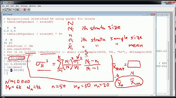 Stratified Sampling in R (part 3)