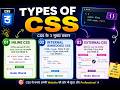 Types of C.S.S | How to Design Webpage through C.S.S and H.T.M.L| Webpage Design Program