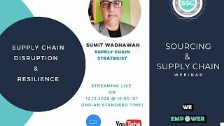 Webinar on Supply Chain Disruption & Resilience