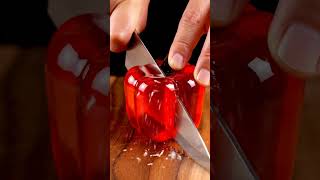 Glass Bell Pepper Slice ASMR 🫑✨