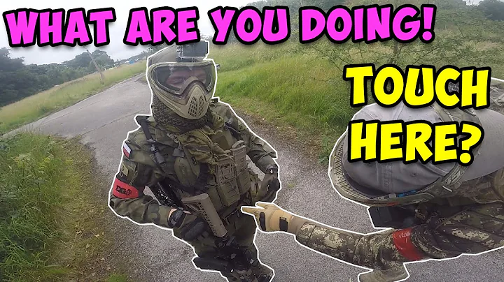 WHAT ON EARTH IS HE DOING!  PAINTBALL FUNNY MOMENT...