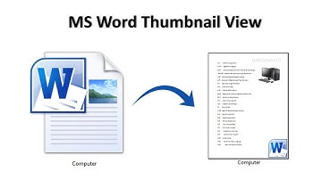 How to Save Word Document as Thumbnail Preview