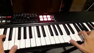 Video voorbeeld van "No te creas tan importante Damas Gratis Viru Kumbieron Piano Acordes Arreglos"
