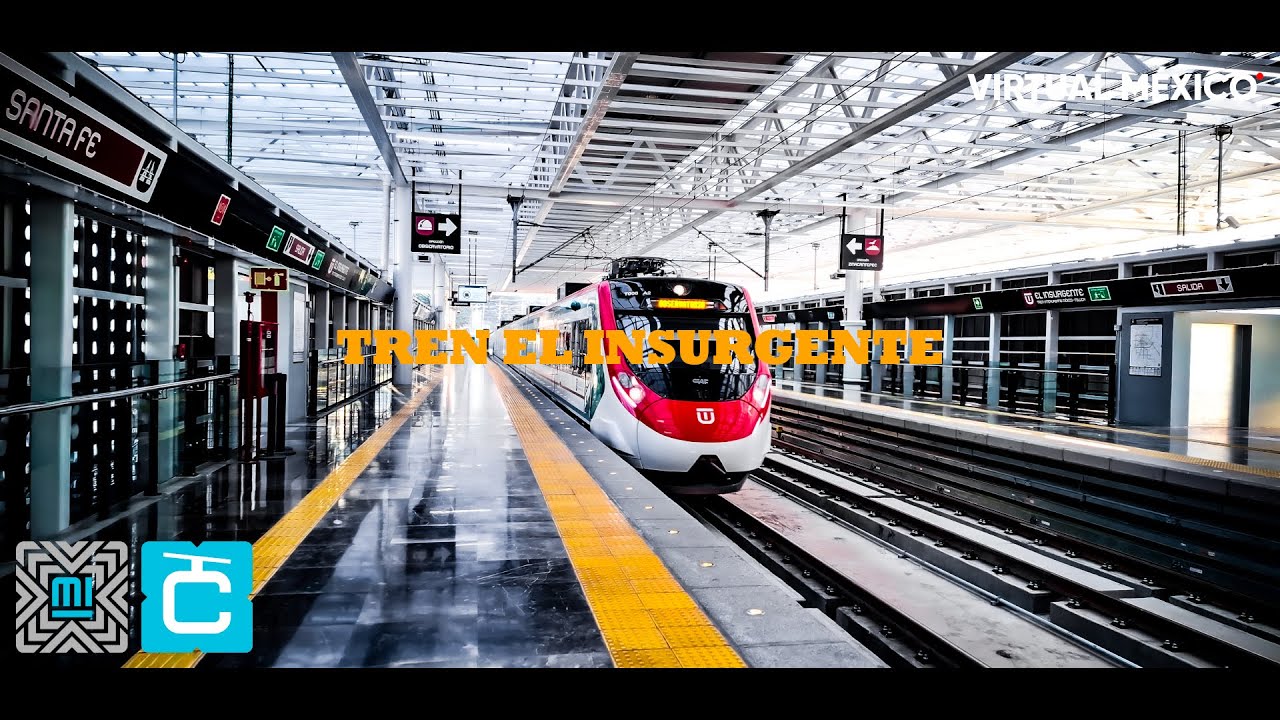 TREN EL INSURGENTE LLEGANDO DESDE EL CABLEBUS DE CHAPULTEPEC - EL TREN ES LO MAXIMO