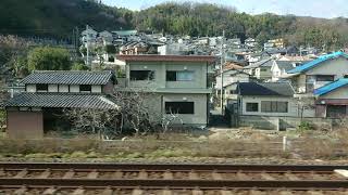 【車窓】JR京都線島本駅から高槻駅までのんびりと普通電車に揺られて乗車気分に