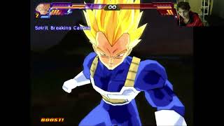 Super Vegeta VS Semi-Pefect Cell On Strong Difficulty In A Dragon Ball Z Budokai Tenkaichi 3 Battle screenshot 2