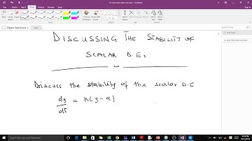 Stability and fixed points of scalar Differential Equation