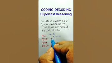Coding-Decoding Reasoning Trick in Hindi| Reasoning Classes| Reasoning Questions| #shorts