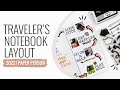 Traveler&#39;s Notebook Layout 2022 | Paper Person August Kits Unboxing